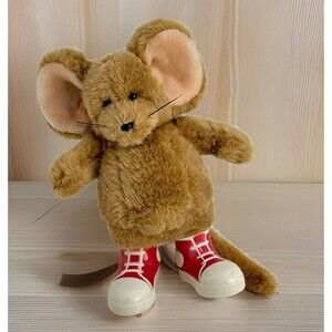 Vintage Mouse Plush Hard Sneakers 1988 Dayton Hudson  12”